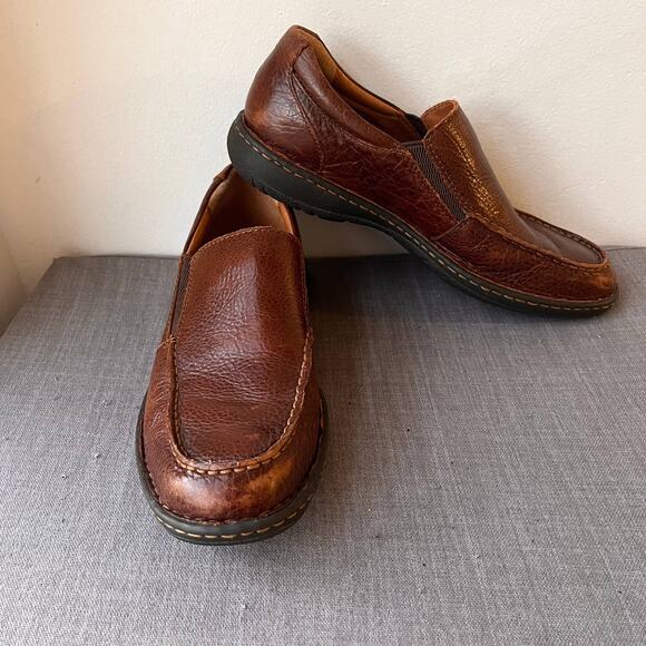 Born Blast III Loafers Mens 11.5M Brown Leather Slip on Shoes Distressed Comfort main image 8